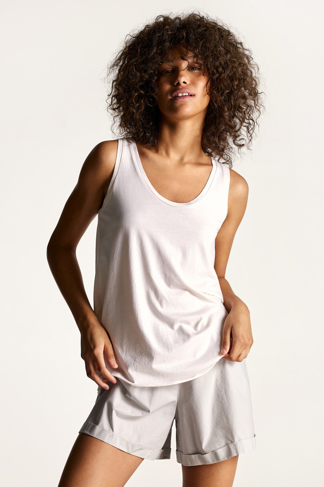 Sleeveless Tank Top In Loose Fit