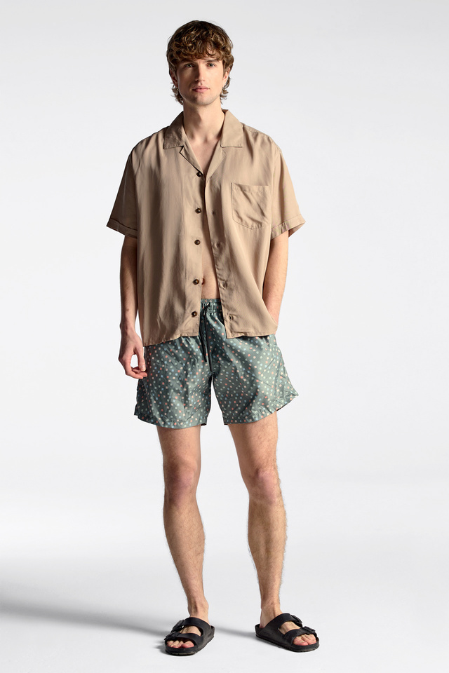 Shirt in Loose Fit with Camp Collar