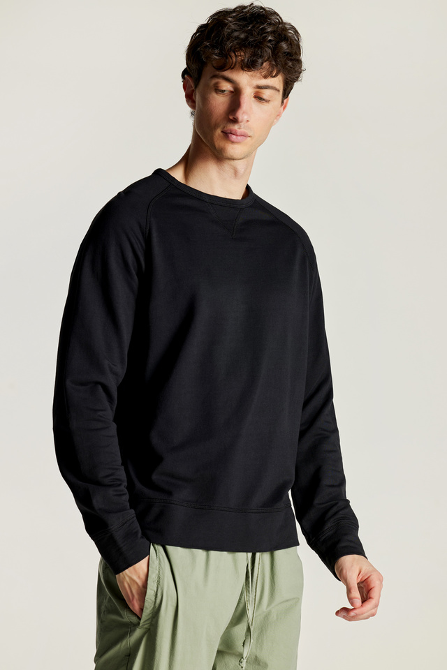 Sweatshirt with Round Neckline