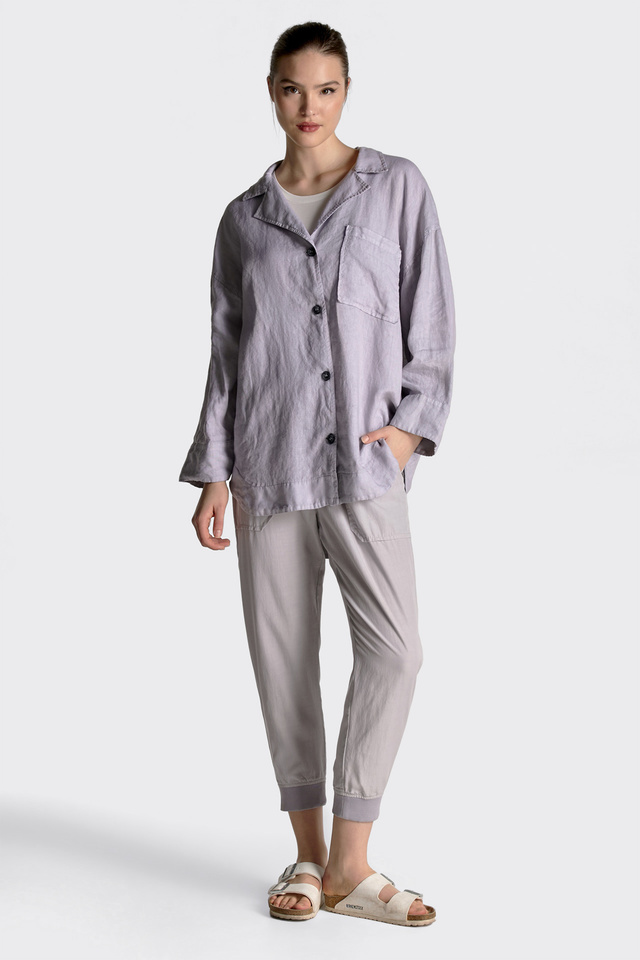 Linen Shirt with V neck