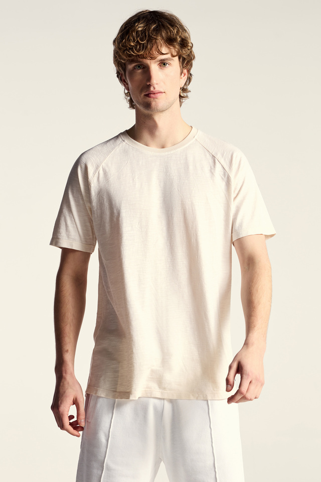 Cotton T-shirt with Raglan Sleeves