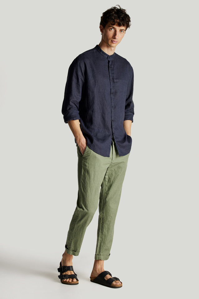 Trousers in Regular Fit with Lapel