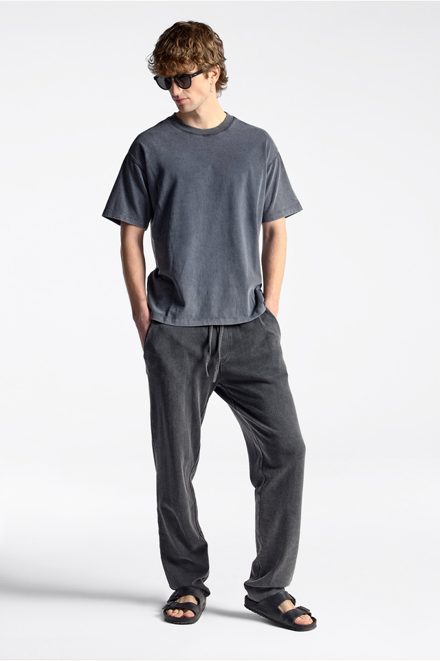 Cotton T-shirt with Decorative Stitches