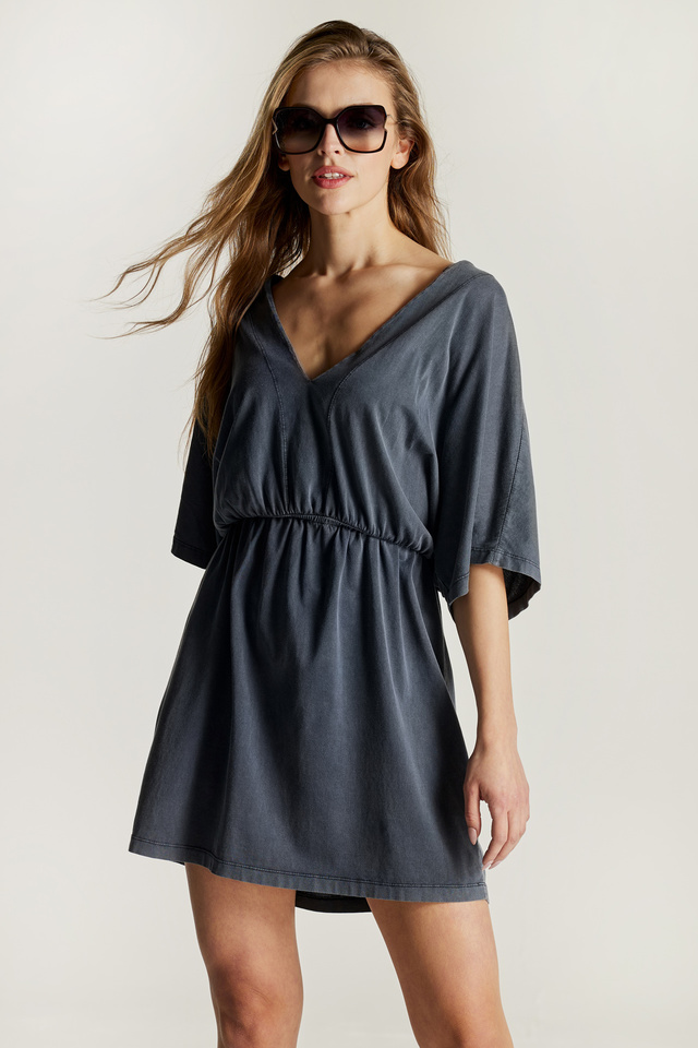 Cotton dress with Inner Elastic Waist