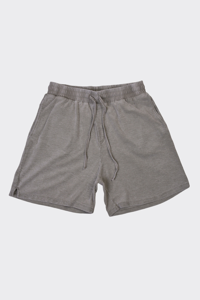 Towel Cloth Bermuda with Elastic Waist