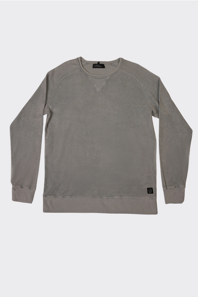Terry Towel Reverse Detail Crew