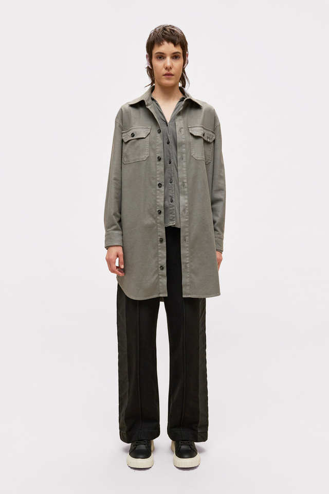 Dress with Buttons in Loose Fit