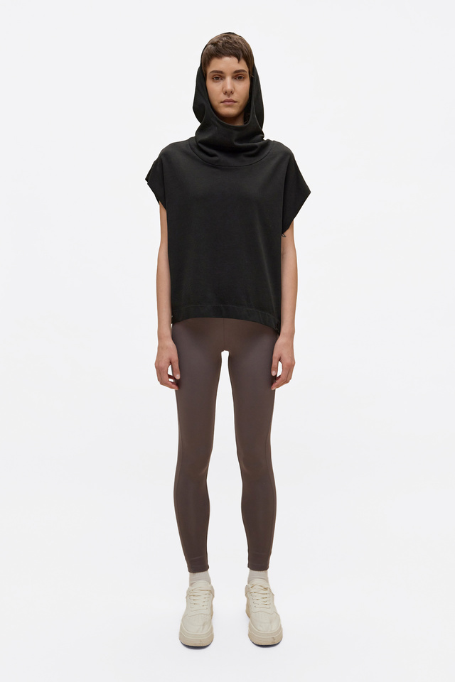 Sweatshirt with High hood in Loose Fit