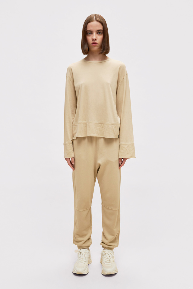 Regular Fit Sweatpants with Seam Detail
