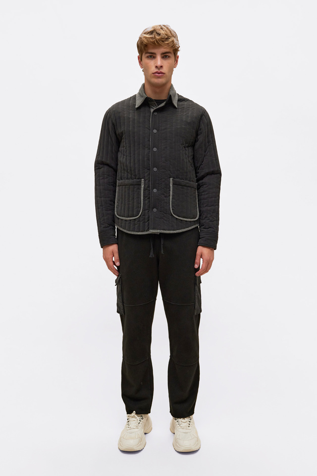 Quilted Jacket in Regular Fit with Front Pockets