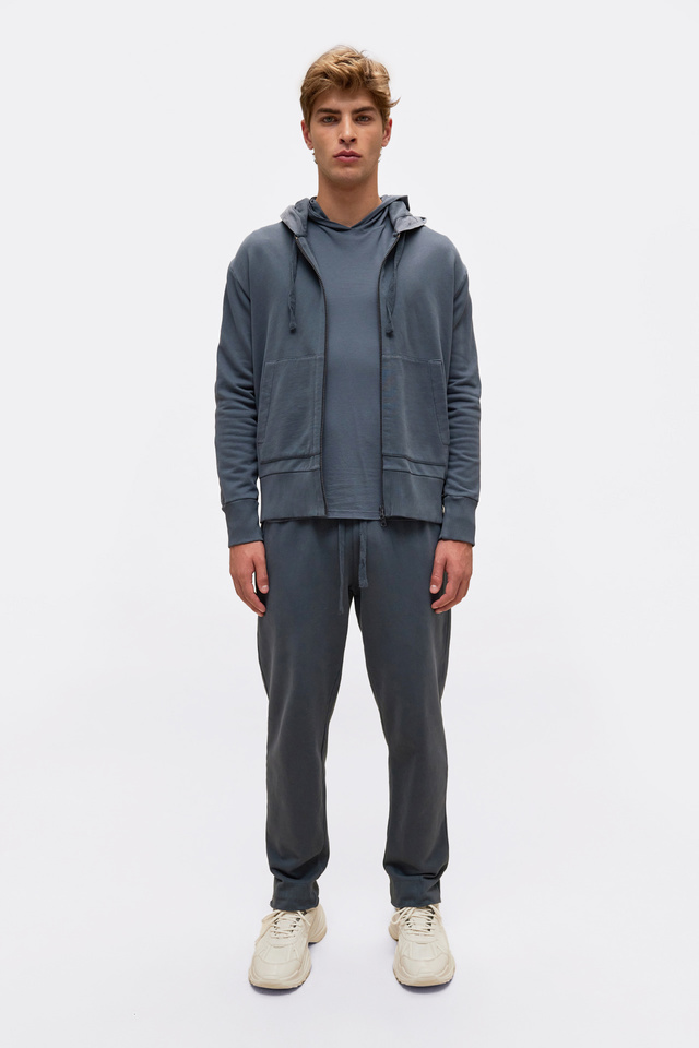Full Zip with Fabric Combination