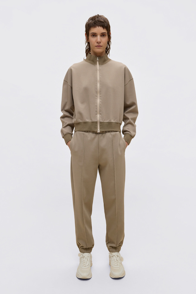 Cropped Full Zip