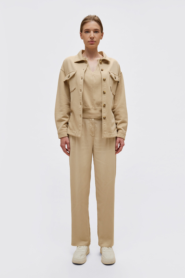 Contrast Detailed Overshirt