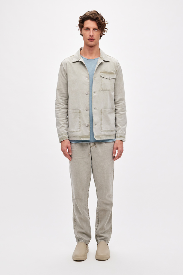 Overshirt with Front Pockets