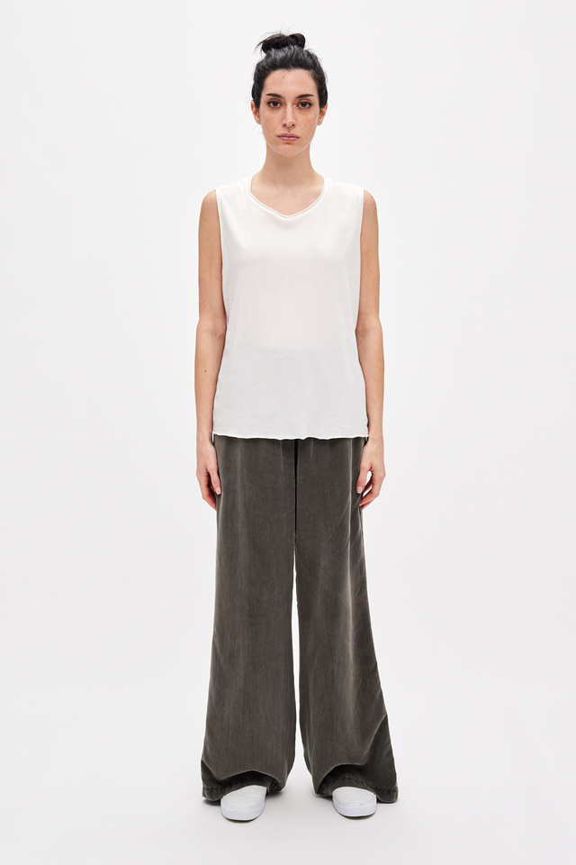 Τ- Shirt with Cropped Shoulder Sleeves