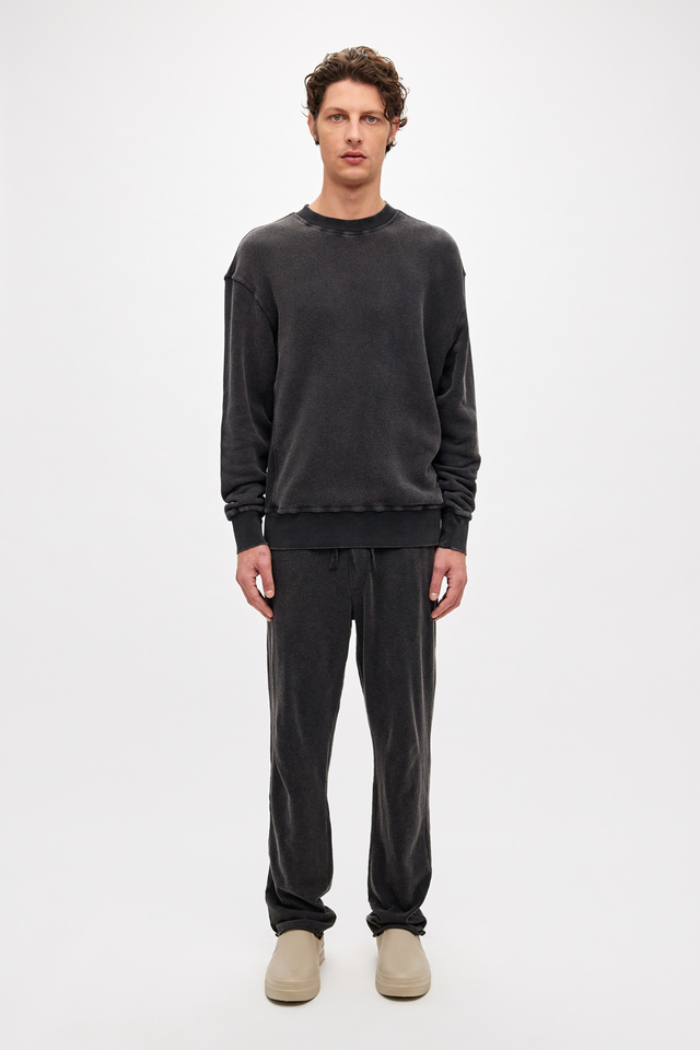 Crewneck in Regular Fit with  Stitches