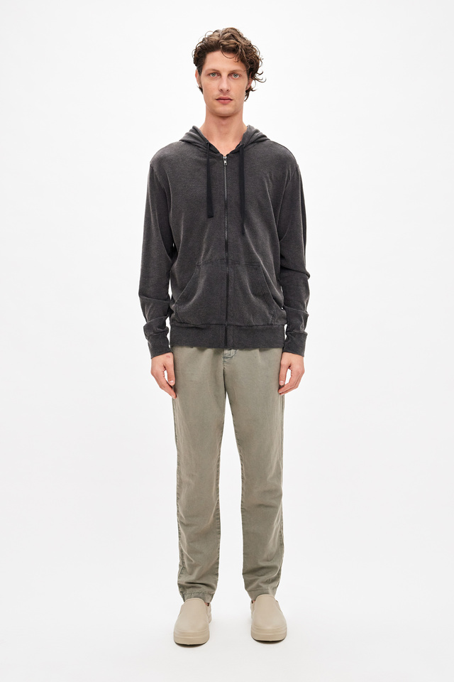 Cotton Hooded Cardigan