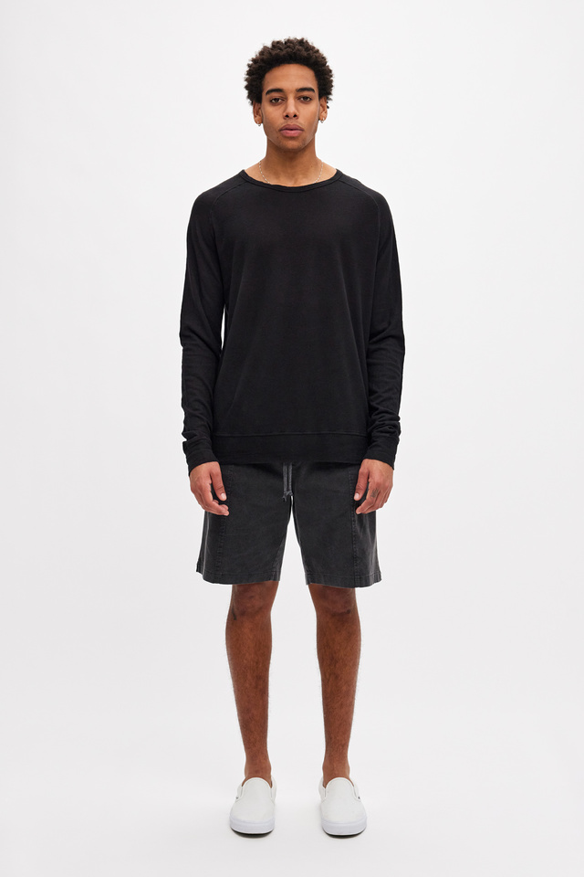 Longsleeve Top in Regular Fit with Raglan Sleeves