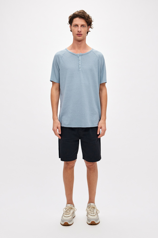 T-Shirt With Button Placket
