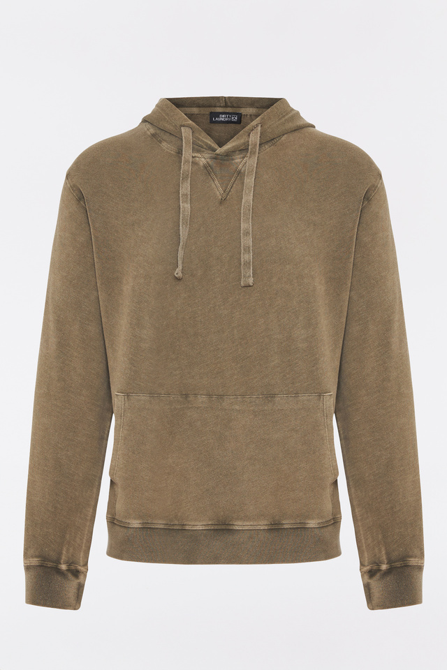 Hoodie σε Κανονική Γραμμή με Μπροστινή Τσέπη