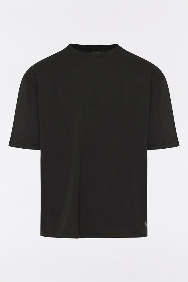 T-Shirt σε Χαλαρή Γραμμή με Rib Λεπτομέρειες