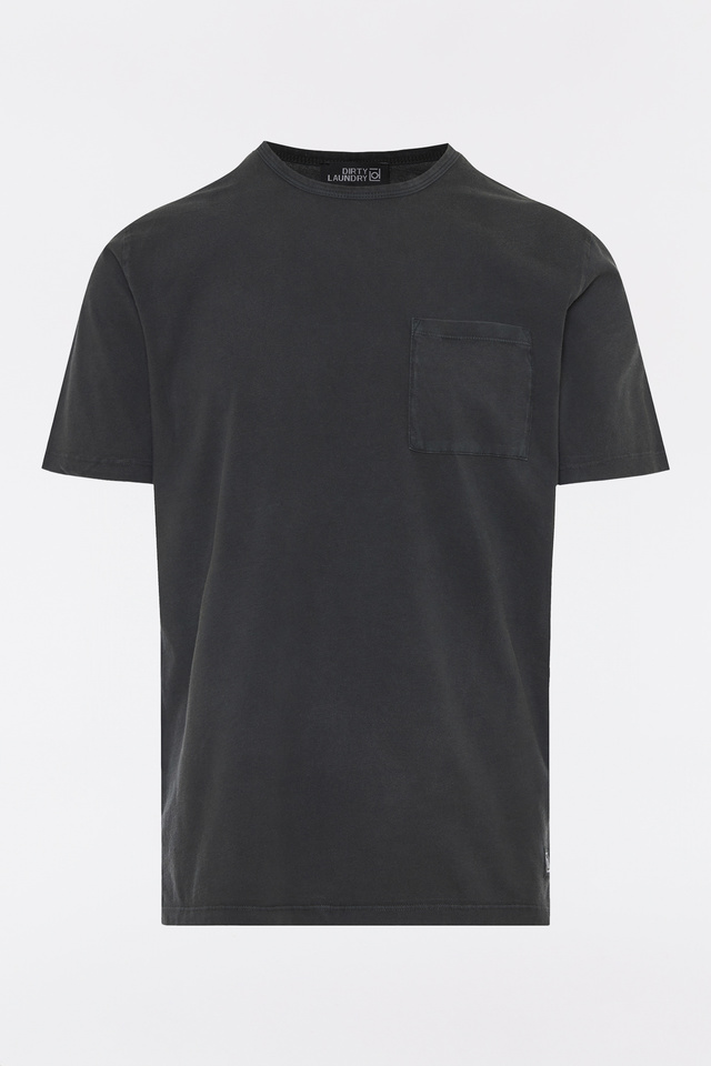 T-Shirt σε Κανονική Γραμμή με Τσέπη