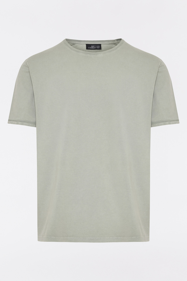 T-Shirt with Rib Knit Details