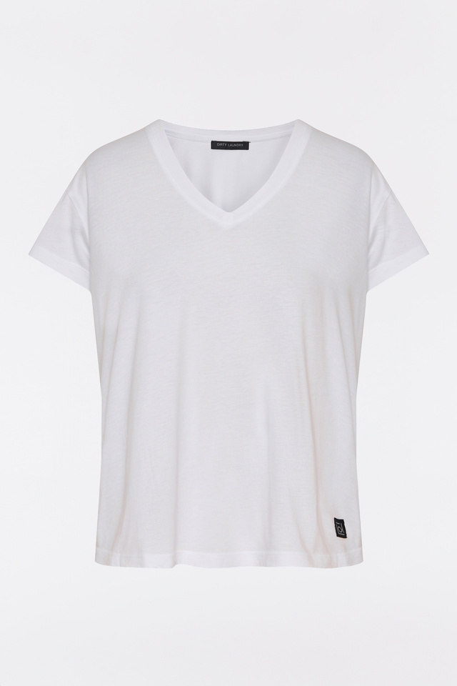 Τ-Shirt με V Λαιμόκοψη