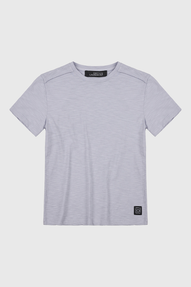 Kids' Short-sleeved T-shirt with Decorative Stitches