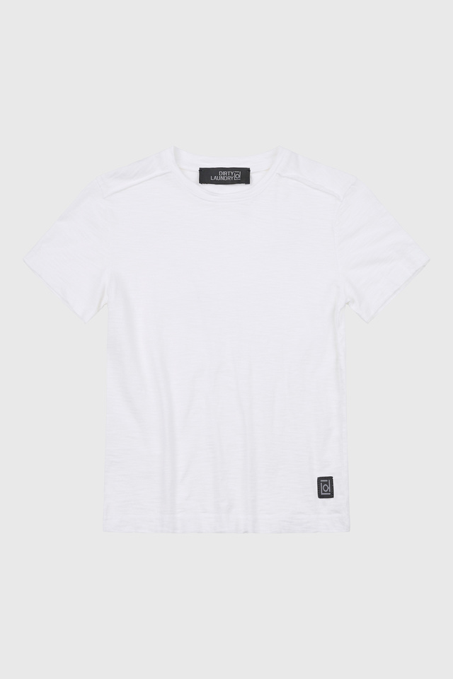 Kids' Short-sleeved T-shirt with Decorative Stitches