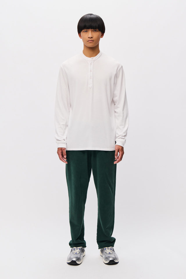 Long Sleeve Top With Button Placket