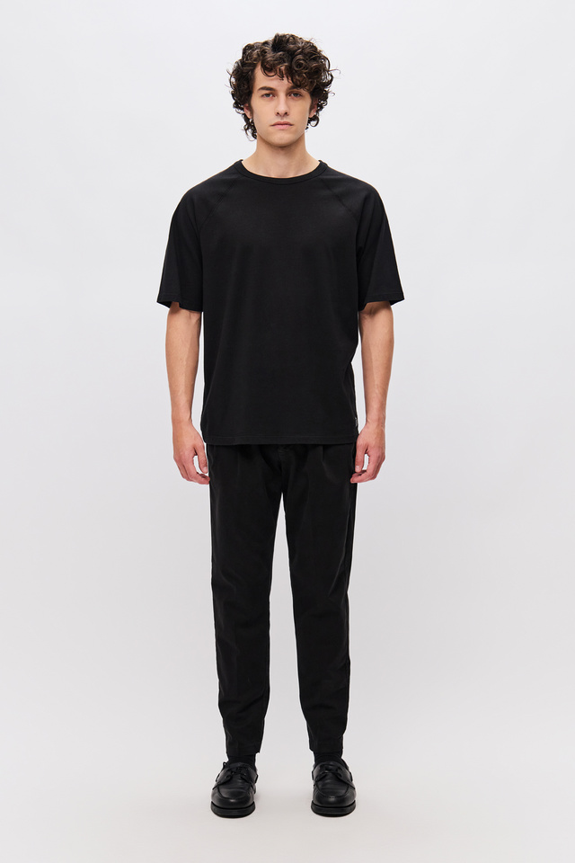 T-Shirt με Διακοσμητικά Γαζιά και Ρεγκλάν Μανίκια