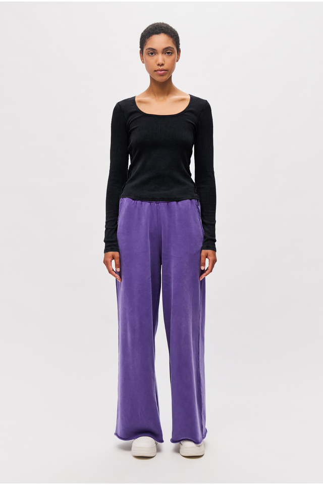 Long sleeve Top with Scoop Neckline