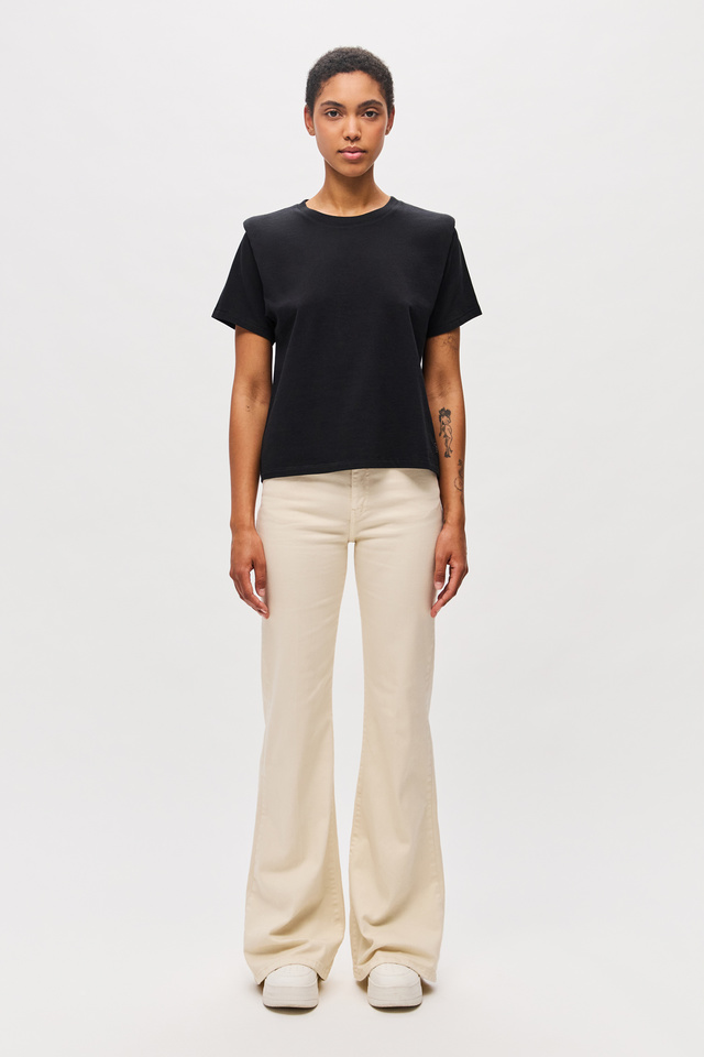Τ-Shirt With Padded Shoulders