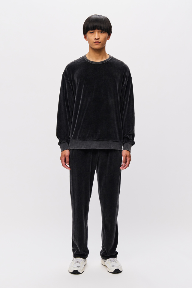 Oversized Velours Crewneck