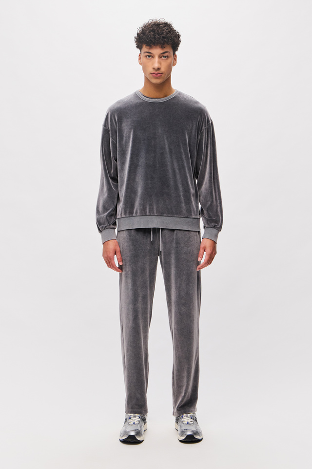 Oversized Velours Crewneck