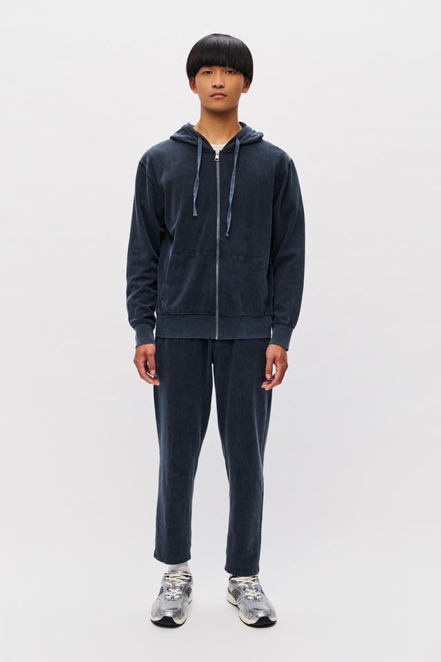 Full Zip with Rib-knit Details