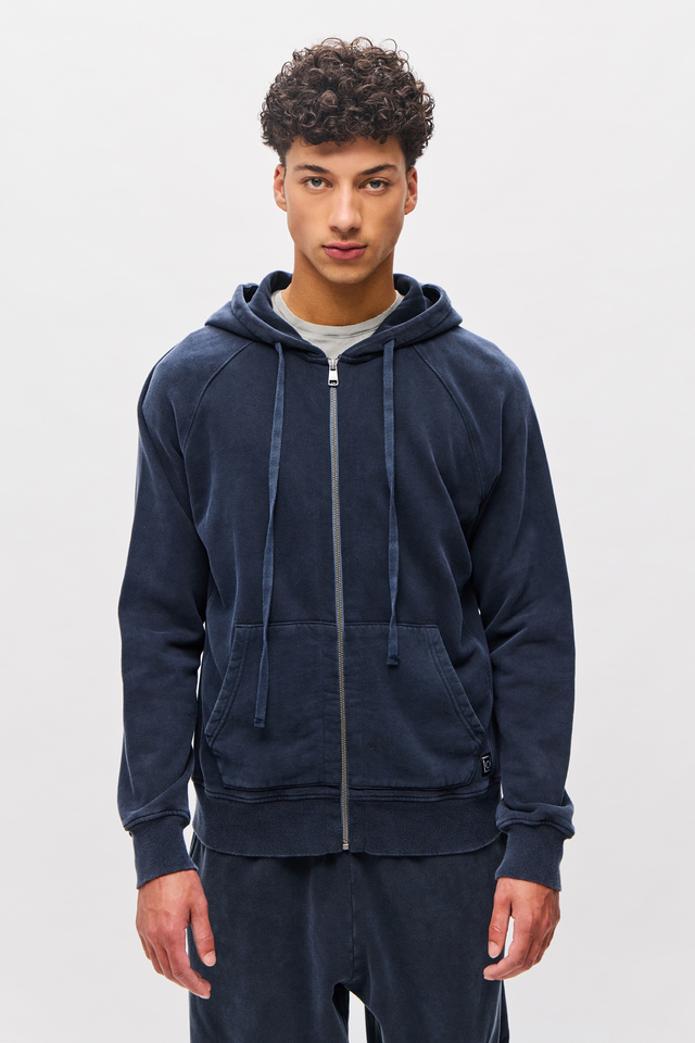 Raglan Full Zip with Rib Details