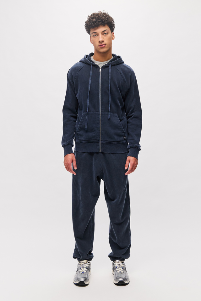 Raglan Full Zip with Rib Details