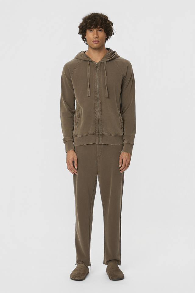 Sweatpants with Raw Edges