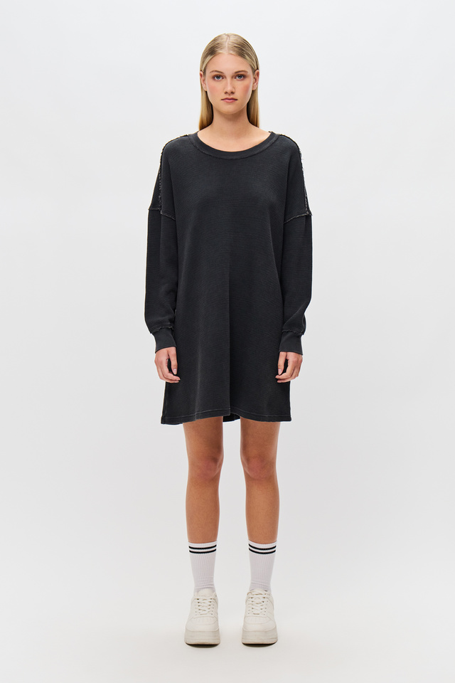 Waffle Dress in Loose Fit