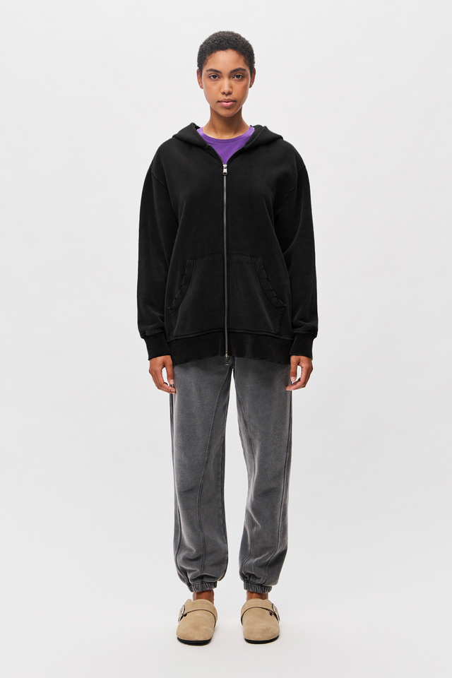 Oversized Full Zip with Damages