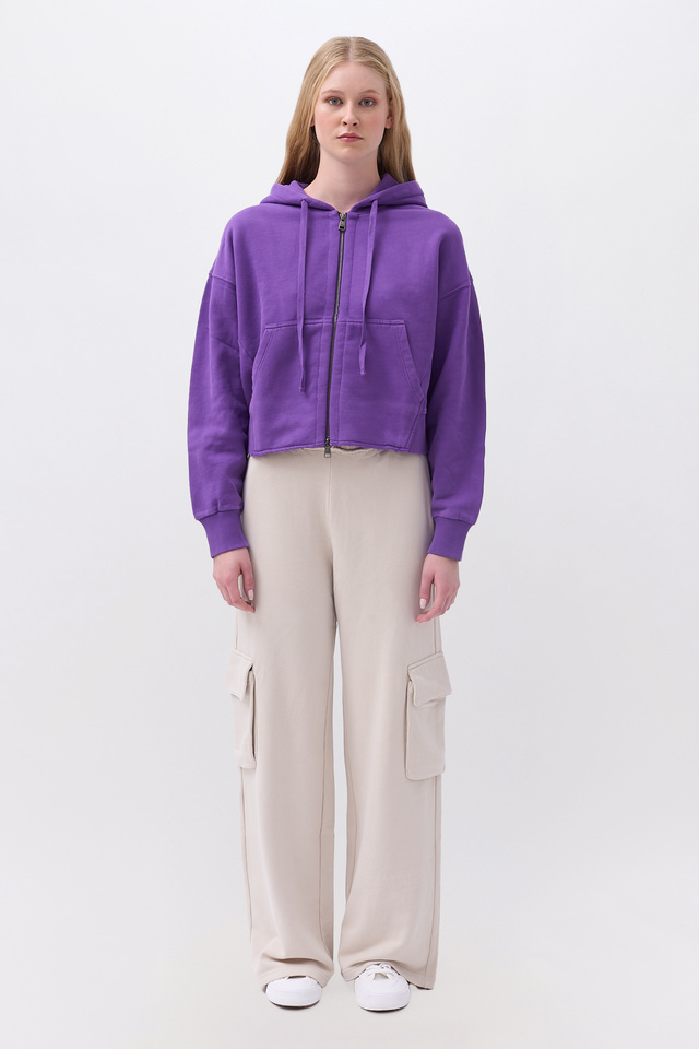 Full Zip Cardigan in Boxy Fit