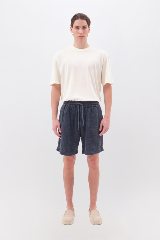Waffle Bermuda in Relaxed Fit