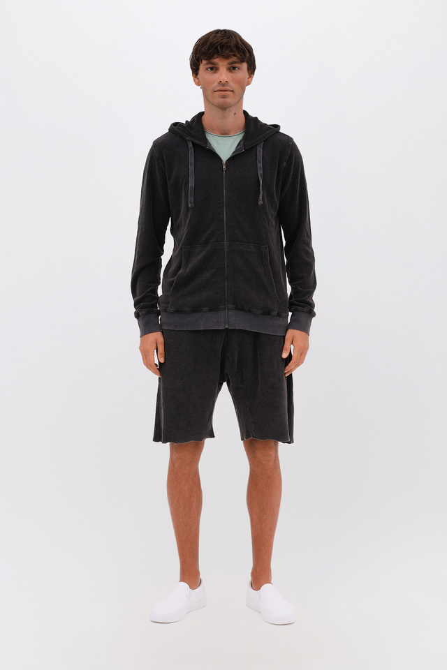 Terry Towel Full Zip in Regular Fit