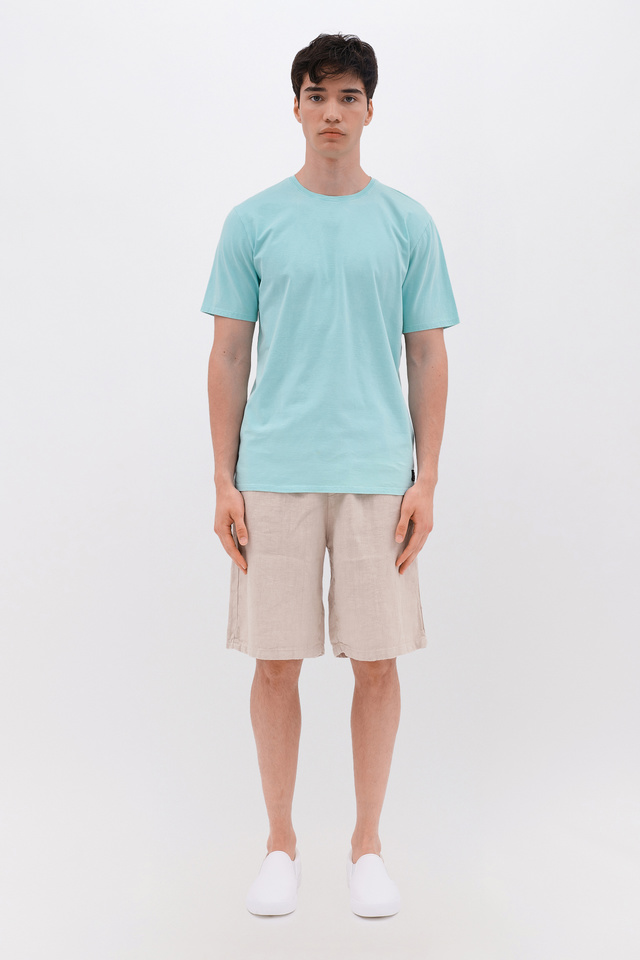 Τ-shirt with Round Neckline in Regular Fit