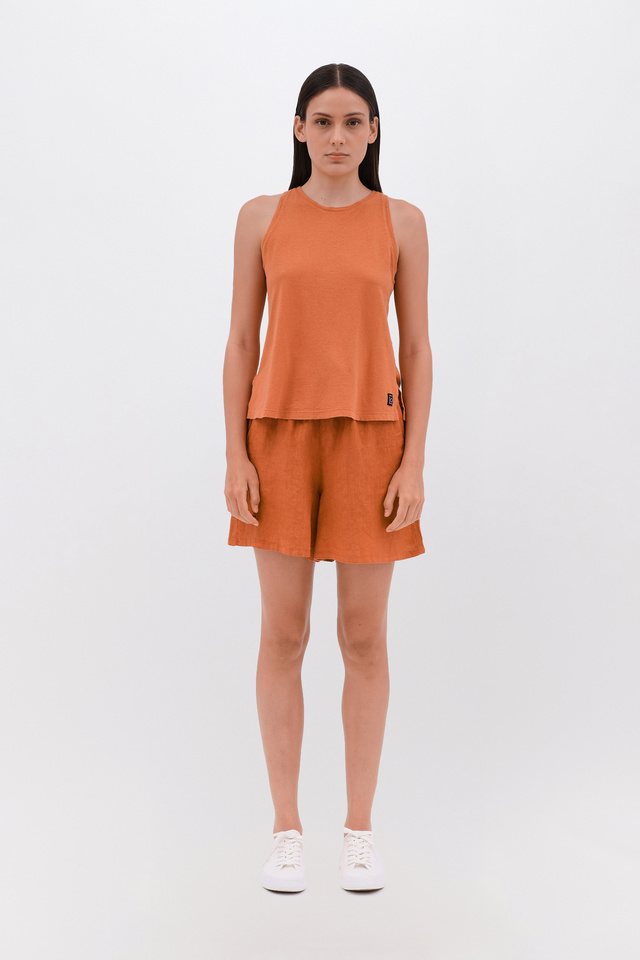 Linen Bermuda in Relaxed Fit