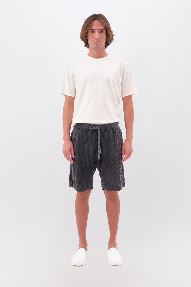 Sweatbermuda with Jacquard Pattern