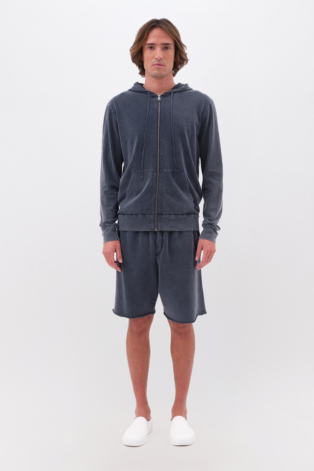 Slub Full Zip in Regular Fit