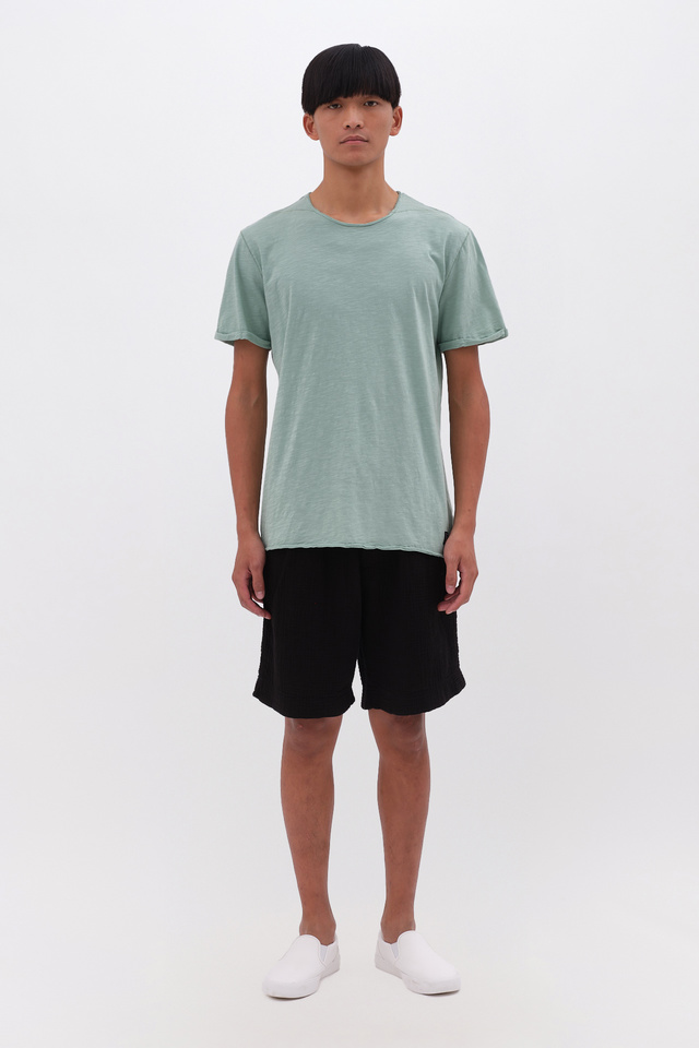 T-shirt με Στρογγυλή Λαιμόκοψη